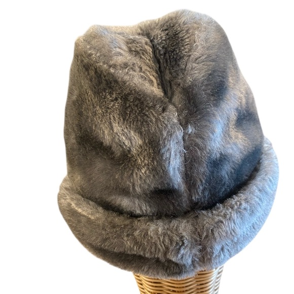 Vintage Faux Fur Gray German Russian Cossack Hat - Picture 3 of 9